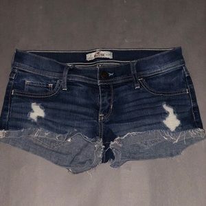 Hollister dark wash jean shorts